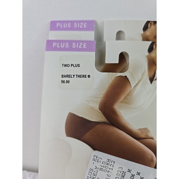 Hanes Lovable Day Sheer Control Top Pantyhose Sandalfoot Barely There Two Plus - Picture 2 of 6
